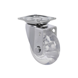 RUEDA 2" HORQUILLA GIRATORIA 40 KG GEL HUMO
