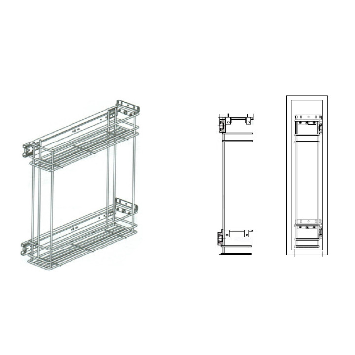ESPECIERO LATERAL 55E1630015 150X450X470 EXTRAIBLE