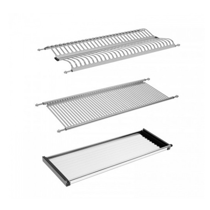 SECAPLATO 304 CON BANDEJA 280X565MM INOX SATIN