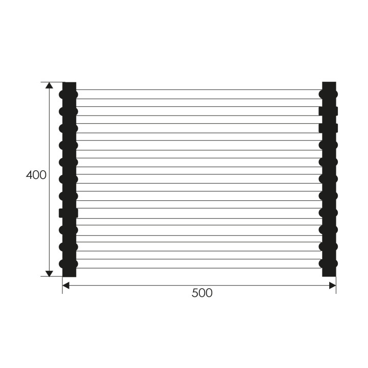 ESCURRIDOR ROLL MAT PARA LAVAPLATO MOD. 957022 INOX