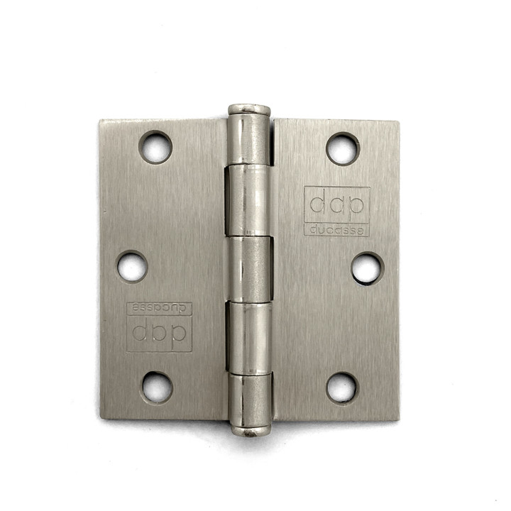 SET BISAGRA CANTO RECTO NICKEL SATIN MOD.50121
