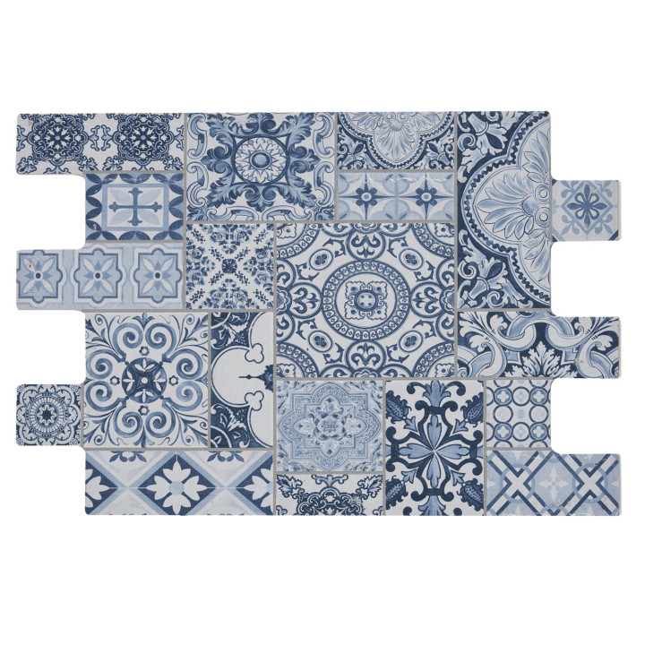 CERAMICA PISO MATE CLASSICO COBALTO 34X50