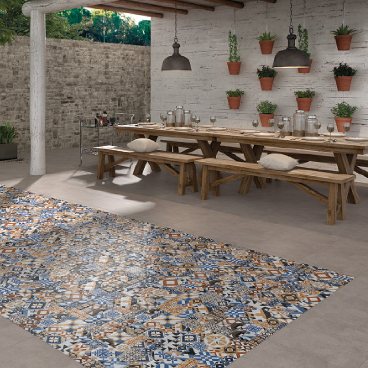 CERAMICA PISO MATE CLASSICO MULTICOLOR 34X50