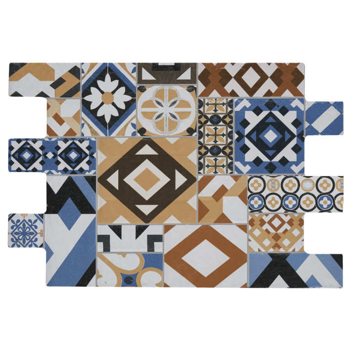 CERAMICA PISO MATE CLASSICO MULTICOLOR 34X50