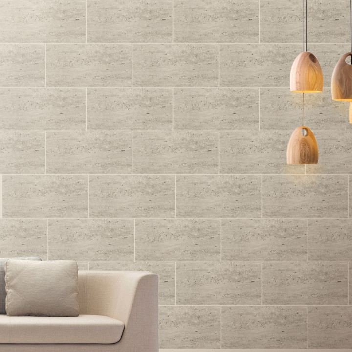 GRES PORCELANICO TRAVERTINO MÁRMOL CLARO 30X60