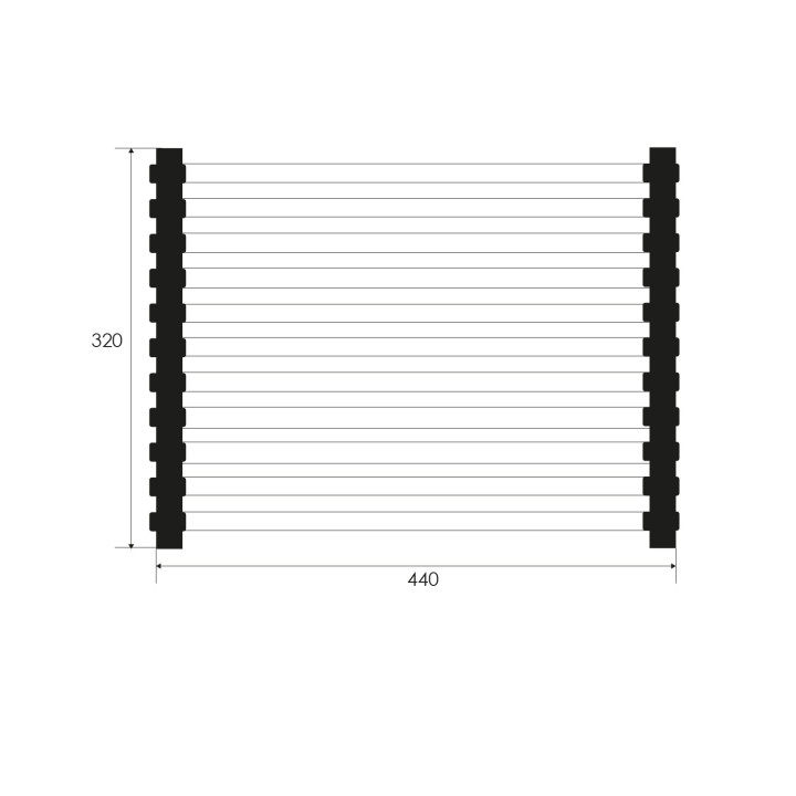 ESCURRIDOR ROLL MAT PARA LAVAPLATO MOD. 905001 INOX