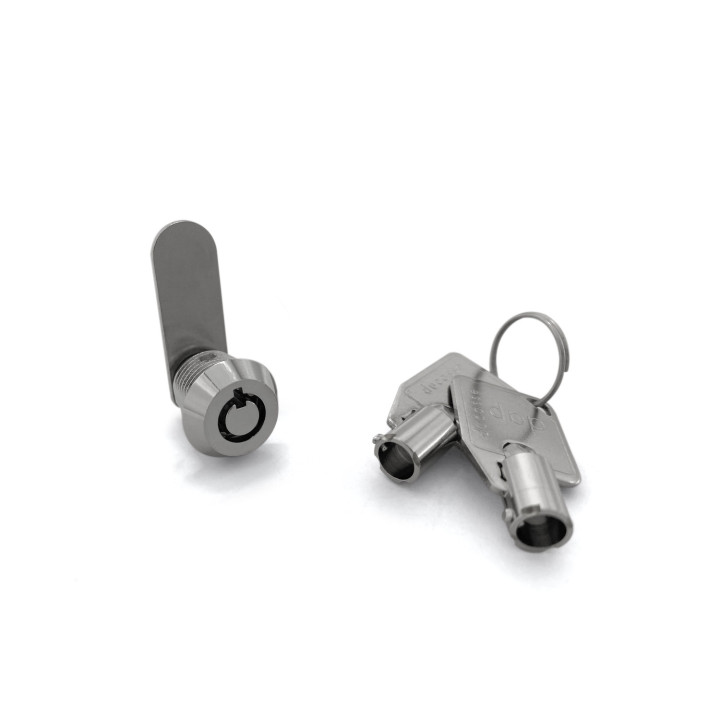 CERRADURA TUBULAR GUANTERA SEGURIDAD 10.4MM CROMO DAP