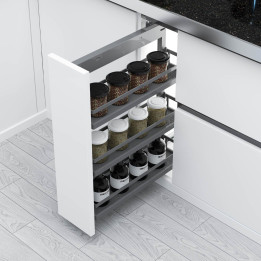 ESPECIERO LATERAL IZQ. 3 NIVEL. 200MM FLAT GREY DARK GREY