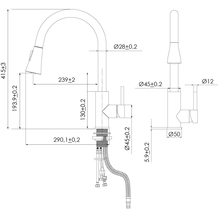 MONOMANDO LAVAPLATO NOZZLE  980127