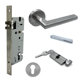 KIT 2809 MACIZA/5085 INOX OFICINA / ACCESO / DORMITORIO