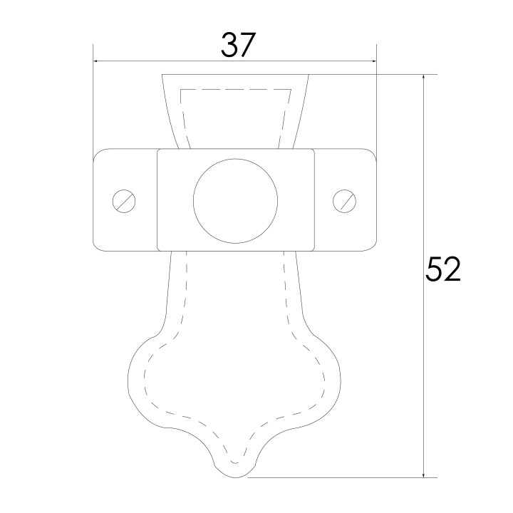 TIRADOR 21150 CUERO 37X52MM