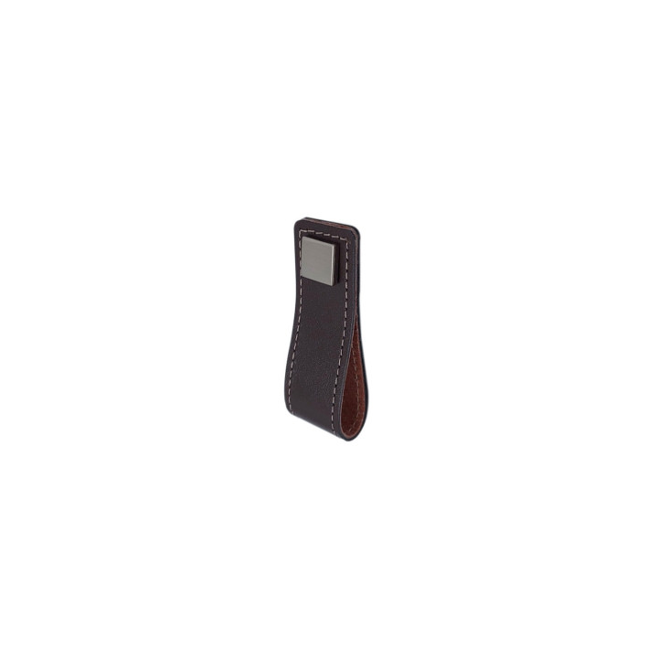 TIRADOR COLGANTE B227 LATON CUERO 81 MM