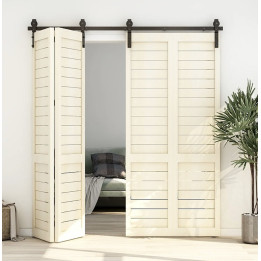SET PUERTA PLEGABLE (GRANERO) BDH-A30 MADERA NEGRO
