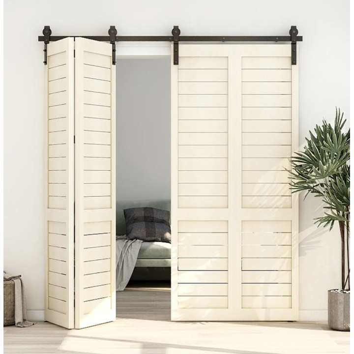 SET PUERTA PLEGABLE (GRANERO) BDH-A30 MADERA NEGRO