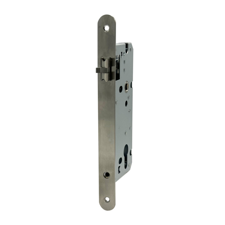 CERRADURA INOX SATIN 5085 CANTO REDONDO LIBRE PASO