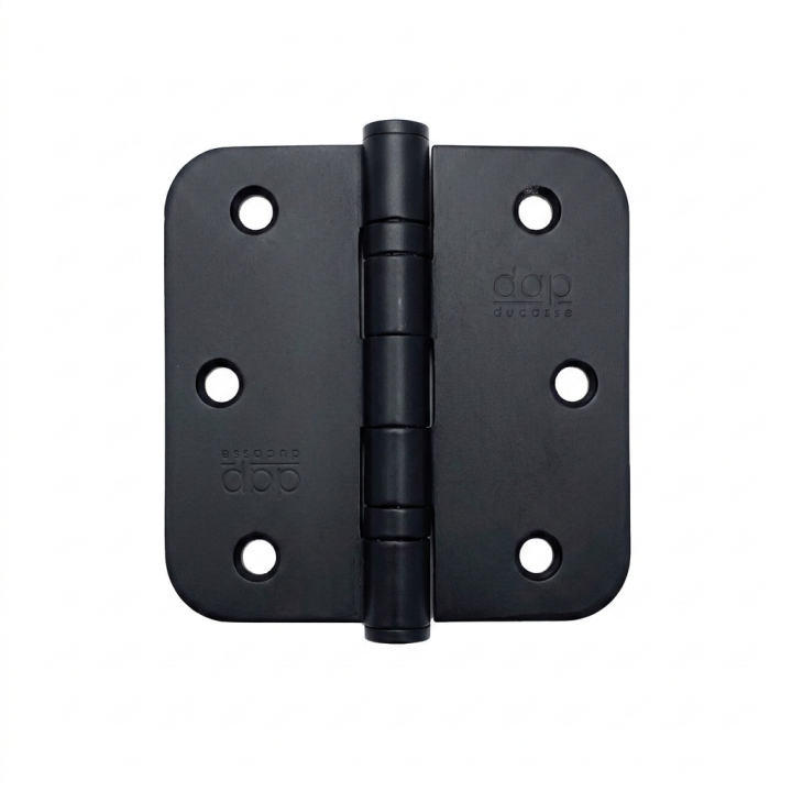 SET BISAGRA CON RODAMIENTO CANTO REDONDO NEGRA INOX MOD.50102