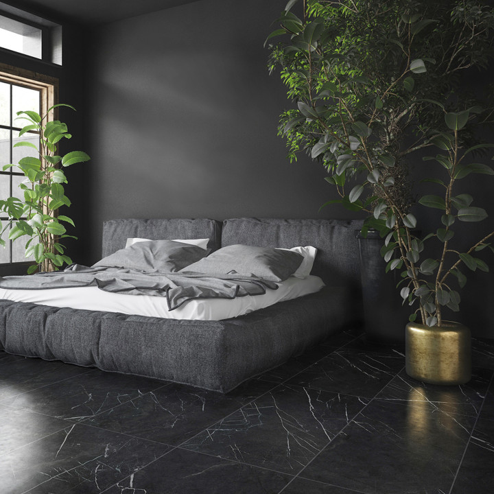 PORCELANATO NERO MARQUINA MÁRMOL MATE 60X120