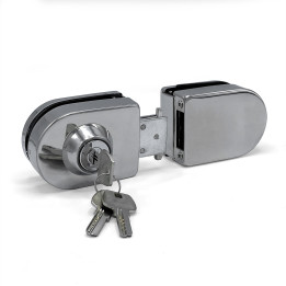 CERRADURA 103 PARA VIDRIO CROMO