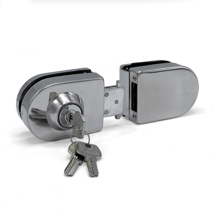 CERRADURA 103 PARA VIDRIO CROMO