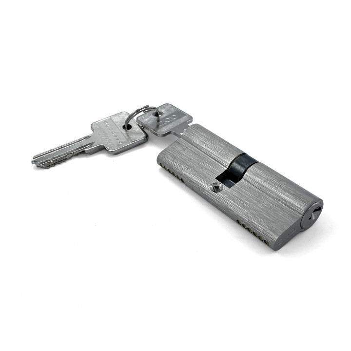 CILINDRO 2200 LLAVE/LLAVE 80MM NIQUEL SATIN